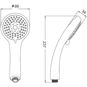 Душевая лейка IDDIS A11631