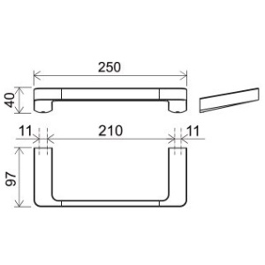 Купить Полотенцедержатель Ravak 10° X07P324 хром в Москве с доставкой Полотенцедержатель Ravak 10° X07P324 хром