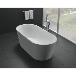Акриловая ванна BelBagno BB71-1800-W0 180x80 см, отдельностоящая, овальная, с ножками, с донным клапаном