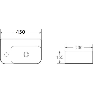 Рукомойник Weltwasser WW Aisbach 5117, L