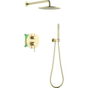 Душевой комплект Timo Saona SX-2369/17SM С ВНУТРЕННЕЙ ЧАСТЬЮ, золото матовое