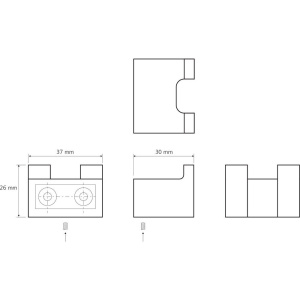 Крючок Bemeta Nero 135006230