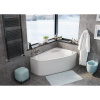 Акриловая ванна Vagnerplast Selena R 160x105 см, угловая, с каркасом, ультрабелая, асимметричная