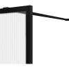 Душевая перегородка Vincea Walk-in HP Art VSW-1HP100FLB 100 см, профиль матовый черный, стекло рифленое