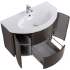Тумба с раковиной Cezares Eden 91 grigio talpa opaco, раковина 50177