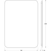 Зеркало Defesto Opti DF2809 70х100 с LED-подсветкой, 4500К