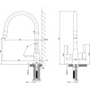 Смеситель для кухни Lemark Comfort LM3075BN-Silver с гибким изливом, никель, серебристый
