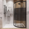 Душевой уголок DIWO Брянск 90х90, профиль черный матовый