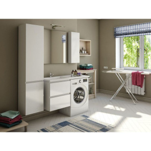 Тумба с раковиной Эстет Dallas Luxe 120, подвесная, 2 ящика L