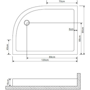 Поддон для душа Grossman GR-41210920L