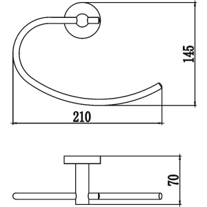 Купить Полотенцедержатель Savol 87 S-008760 хром в Москве с доставкой Полотенцедержатель Savol 87 S-008760 хром