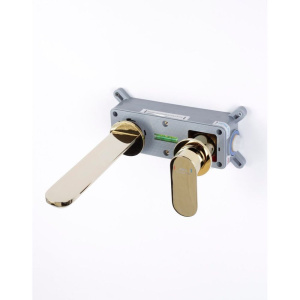 Смеситель для раковины Fashun A1185-35 С ВНУТРЕННЕЙ ЧАСТЬЮ, золото