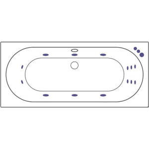 Купить Акриловая ванна Excellent Oceana WAEX.OCE17.SMART 170x75 см, с гидромассажем, с каркасом, со сливом-переливом в Москве с доставкой Акриловая ванна Excellent Oceana WAEX.OCE17.SMART 170x75 см, с гидромассажем, с каркасом, со сливом-переливом