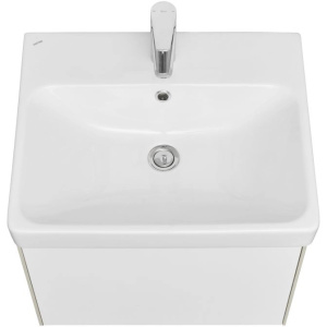 Тумба с раковиной Aquaton Асти 55 1A2631K0AXD70 белая, ясень шимо