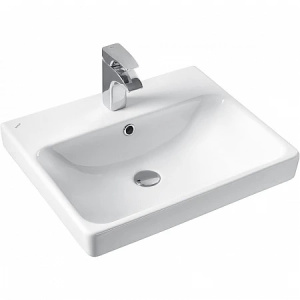 Тумба с раковиной Aquaton Марти 55 1A2632K0MY010 белая, дуб эндгрейн