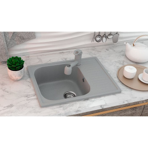 Купить Мойка кухонная Ulgran U-202 -310 серая в Москве с доставкой Мойка кухонная Ulgran U-202 -310 серая