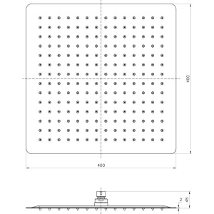 Купить Верхний душ Lemark LM9489S 40 см в Москве с доставкой Верхний душ Lemark LM9489S 40 см
