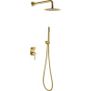 Душевой комплект Boheme Uno 464-MG С ВНУТРЕННЕЙ ЧАСТЬЮ, matt gold