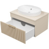Тумба с раковиной Brevita Enfida 70, подвесная, бежевая