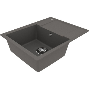 Купить Мойка кухонная Lemark Imandra 640 9910023 серый шёлк в Москве с доставкой Мойка кухонная Lemark Imandra 640 9910023 серый шёлк