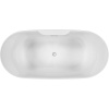Акриловая ванна Sancos Jazz FB17 170x80 см, отдельностоящая, овальная, с каркасом, со сливом-переливом