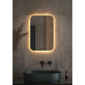 Зеркало Defesto Opti DF 2812S 40х60 с LED-подсветкой, 3000К, сенсорный выключатель