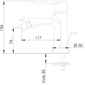 Смеситель для биде Remer Vanity V20