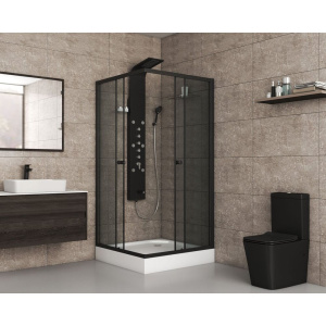 Душевой уголок Niagara Eco NG-010-14QT, 100х100 см, стекло тонированное, с поддоном