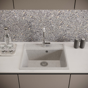 Мойка кухонная Domaci Бьелла DMC-06 серая