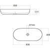 Раковина BOND Oval S51-800