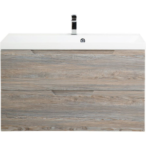 Тумба с раковиной BelBagno Vittoria 100 подвесная, pino, белая глянцевая раковина