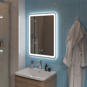 Зеркало BelBagno Marino SPC-MAR-600-800-LED-TCH-SND с голосовым управлением и подогревом
