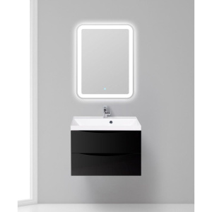 Тумба с раковиной BelBagno Marino 70 nero lucido
