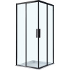 Душевой уголок Vincea Soft VSS-3SO100CLB 100x100, профиль чёрный, стекло прозрачное