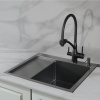 Мойка кухонная РМС MRK-5851BL-R c дозатором, графит