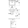 Раковина Laufen Pro 8.1895.1.000.104.1 с полупьедесталом