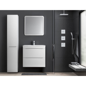 Купить Мебель для ванной Style Line Бергамо Мини 70 Люкс Plus подвесная, антискрейтч белая в Москве с доставкой Мебель для ванной Style Line Бергамо Мини 70 Люкс Plus подвесная, антискрейтч белая