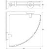Полка Artwelle Harmonie HAR 039 угловая