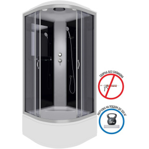 Душевая кабина Niagara NG-2507-14 с высоким поддоном, с сиденьем