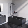 Шторка на ванну AM.PM Gem W90BS-080-140BT стекло прозрачное