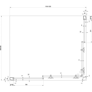 Купить Душевой уголок Ravak Blix BLRV2K 120х90, Transparent, профиль сатин в Москве с доставкой Душевой уголок Ravak Blix BLRV2K 120х90, Transparent, профиль сатин
