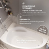 Акриловая ванна STWORKI Молде R 170x100 см, угловая, с каркасом, асимметричная