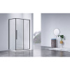 Душевой уголок Vincea Slim-N VSR-4SN9011CLB 110х90 см, профиль черный