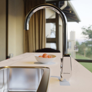 Купить Смеситель для кухни Damixa Merkur 400730000 с каналом для питьевой воды, хром в Москве с доставкой Смеситель для кухни Damixa Merkur 400730000 с каналом для питьевой воды, хром