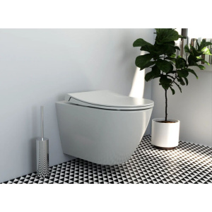 Унитаз подвесной VitrA Sanibelle 7551B003-0075 безободковый, с микролифтом