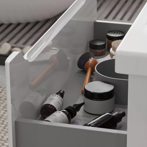 Мебель для ванной SanStar Lanciano 60 напольная, белая, раковина Миранда 60