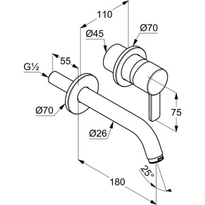 Смеситель для раковины Kludi Zenta 382440575