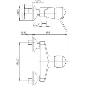 Купить Смеситель для душа Paini Creta 30CR511R2LMKM в Москве с доставкой Смеситель для душа Paini Creta 30CR511R2LMKM