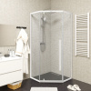 Душевой уголок Ceruttispa C3AW 90x90, профиль белый