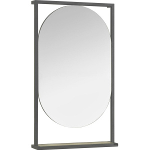 Зеркало AQUATON Лофт Фабрик 50 дуб эндгрейн, с полкой